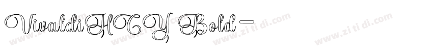 VivaldiHCY Bold字体转换